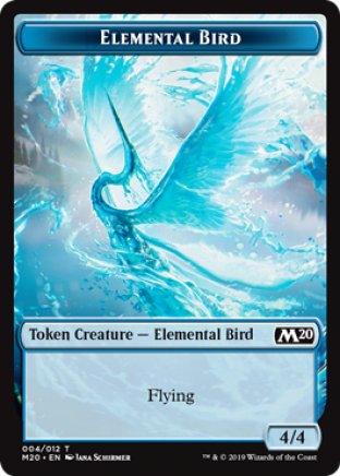 Elemental Bird token | Core Set 2020