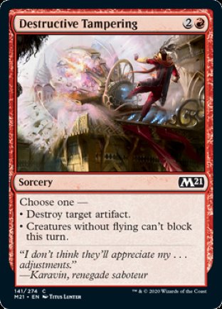 Destructive Tampering | Core Set 2021