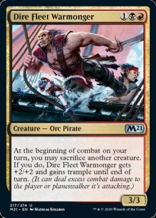 Dire Fleet Warmonger | Core Set 2021