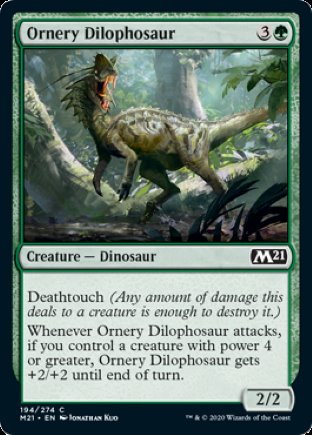 Ornery Dilophosaur | Core Set 2021