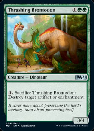 Thrashing Brontodon | Core Set 2021