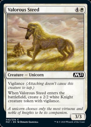 Valorous Steed | Core Set 2021