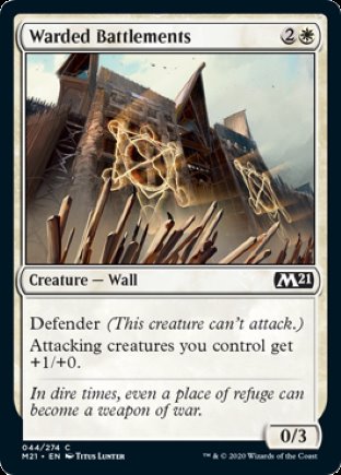 Warded Battlements | Core Set 2021