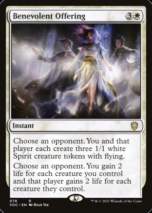 Benevolent Offering | Crimson Vow Commander