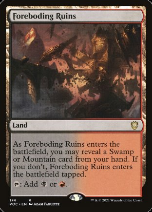 Foreboding Ruins | Crimson Vow Commander