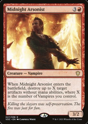 Midnight Arsonist | Crimson Vow Commander