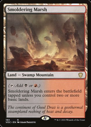 Smoldering Marsh | Crimson Vow Commander