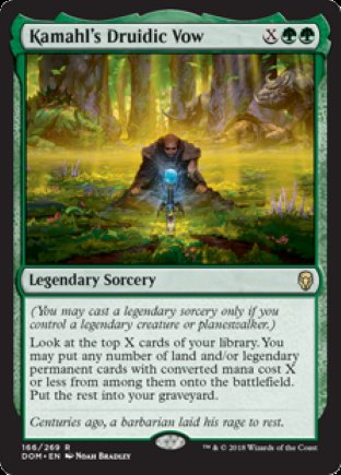 Kamahl’s Druidic Vow