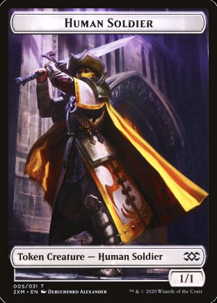 Human Soldier token | Double Masters