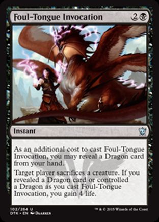 Foul-Tongue Invocation | Dragons of Tarkir
