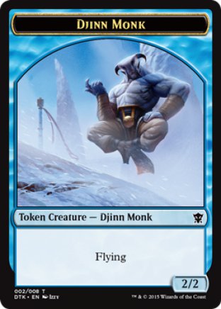 Djinn Monk token | Dragons of Tarkir