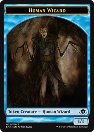 Human Wizard token | Eldritch Moon