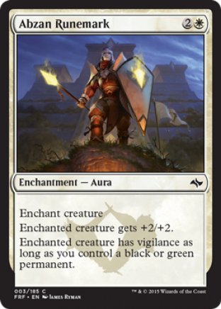 Abzan Runemark | Fate Reforged