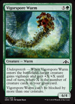 Vigorspore Wurm | Guilds of Ravnica