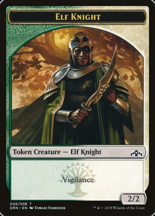 Elf Knight token | Guilds of Ravnica