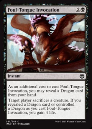 Foul-Tongue Invocation | Iconic Masters