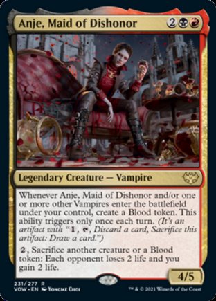 Anje, Maid of Dishonor | Innistrad Crimson Vow