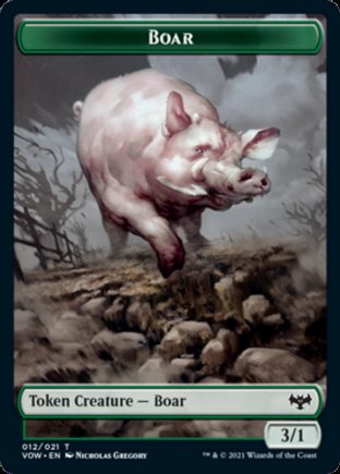 Boar token | Innistrad Crimson Vow