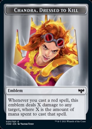 Chandra, Dressed to Kill emblem | Innistrad Crimson Vow