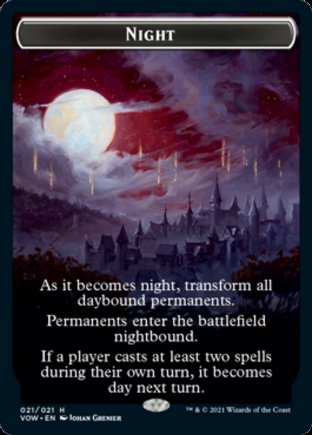 Day // Night token | Innistrad Crimson Vow