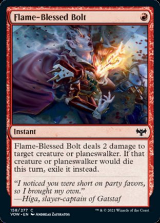 Flame-Blessed Bolt | Innistrad Crimson Vow