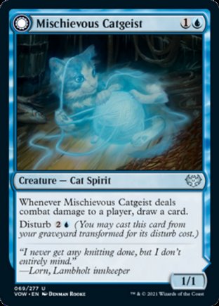 Mischievous Catgeist | Innistrad Crimson Vow