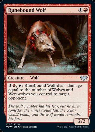 Runebound Wolf | Innistrad Crimson Vow