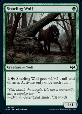 Snarling Wolf | Innistrad Crimson Vow