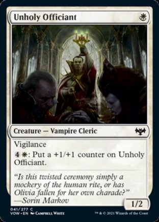 Unholy Officiant | Innistrad Crimson Vow