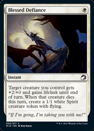 Blessed Defiance | Innistrad Midnight Hunt