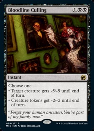 Bloodline Culling | Innistrad Midnight Hunt