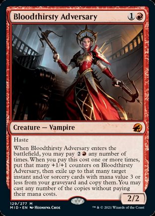 Bloodthirsty Adversary | Innistrad Midnight Hunt