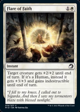 Flare of Faith | Innistrad Midnight Hunt