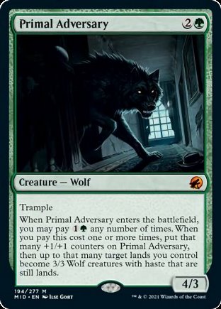 Primal Adversary | Innistrad Midnight Hunt