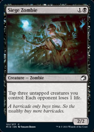 Siege Zombie | Innistrad Midnight Hunt