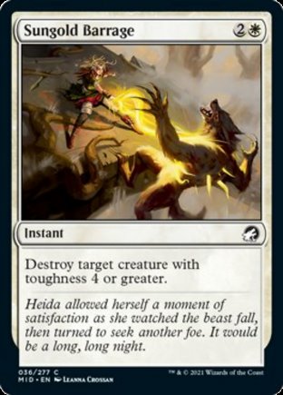 Sungold Barrage | Innistrad Midnight Hunt