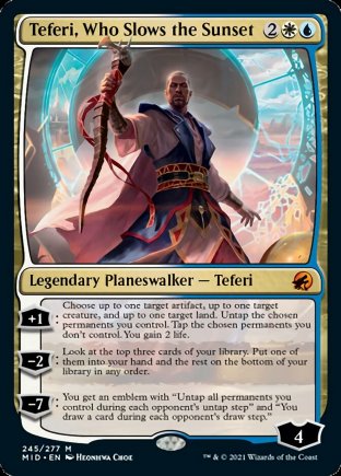 Teferi, Who Slows the Sunset | Innistrad Midnight Hunt