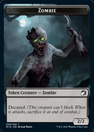 Zombie token | Innistrad Midnight Hunt