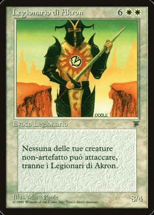 Akron Legionnaire | Italian Legends