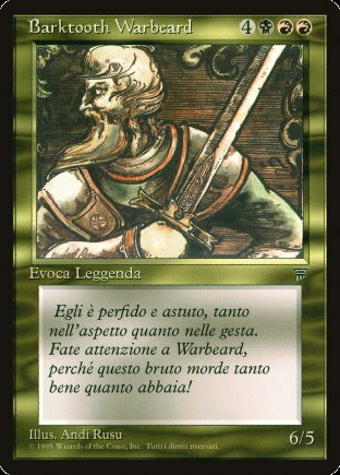 Barktooth Warbeard | Italian Legends