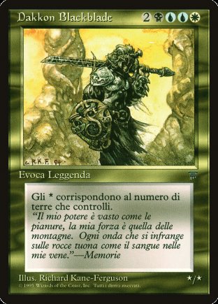 Dakkon Blackblade | Italian Legends