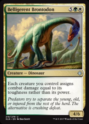 Belligerent Brontodon | Ixalan