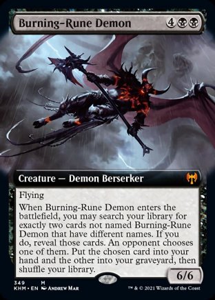 Burning-Rune Demon | Kaldheim
