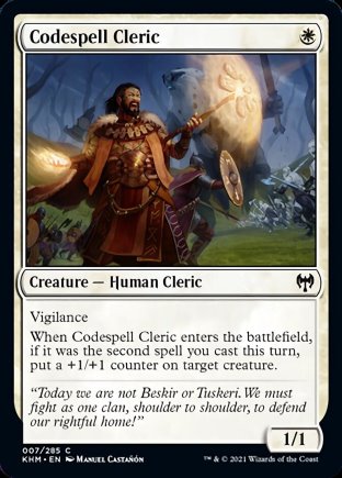 Codespell Cleric | Kaldheim