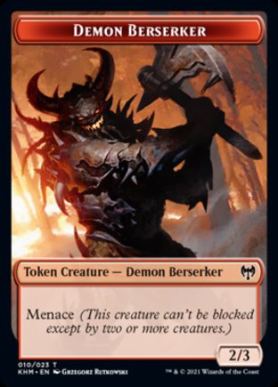 Demon Berserker token | Kaldheim