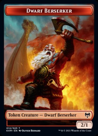 Dwarf Berserker token | Kaldheim