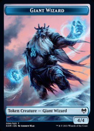 Giant Wizard token | Kaldheim