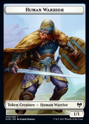 Human Warrior token | Kaldheim