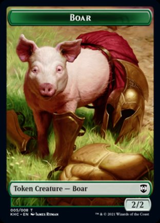 Boar token | Kaldheim Commander