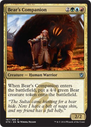 Bear’s Companion | Khans of Tarkir